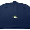 imageDALIX Lil Matcha Embroidered Cotton Summer Outdoor Baseball Cap Dad Hat WomensNavy Blue