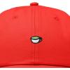imageDALIX Lil Matcha Embroidered Cotton Summer Outdoor Baseball Cap Dad Hat WomensRed