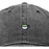 imageDALIX Lil Matcha Embroidered Cotton Summer Outdoor Baseball Cap Dad Hat WomensWashed Black