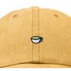 imageDALIX Lil Matcha Embroidered Cotton Summer Outdoor Baseball Cap Dad Hat WomensWashed Gold