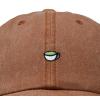 imageDALIX Lil Matcha Embroidered Cotton Summer Outdoor Baseball Cap Dad Hat WomensWashed Orange