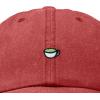 imageDALIX Lil Matcha Embroidered Cotton Summer Outdoor Baseball Cap Dad Hat WomensWashed Red