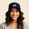 imageDALIX NASA Embroidered Mens Womens Cotton Dad Hat Baseball Cap AdjustableBlack