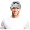 imageDALIX NASA Embroidered Mens Womens Cotton Dad Hat Baseball Cap AdjustableBlack Worm  Gray