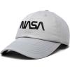 imageDALIX NASA Embroidered Mens Womens Cotton Dad Hat Baseball Cap AdjustableBlack Worm  Gray