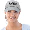 imageDALIX NASA Embroidered Mens Womens Cotton Dad Hat Baseball Cap AdjustableBlack Worm  Gray