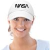 imageDALIX NASA Embroidered Mens Womens Cotton Dad Hat Baseball Cap AdjustableBlack Worm  White