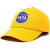 imageDALIX NASA Embroidered Mens Womens Cotton Dad Hat Baseball Cap AdjustableGold