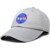 imageDALIX NASA Embroidered Mens Womens Cotton Dad Hat Baseball Cap AdjustableGray