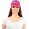 imageDALIX NASA Embroidered Mens Womens Cotton Dad Hat Baseball Cap AdjustableHot Pink