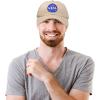 imageDALIX NASA Embroidered Mens Womens Cotton Dad Hat Baseball Cap AdjustableKhaki