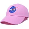 imageDALIX NASA Embroidered Mens Womens Cotton Dad Hat Baseball Cap AdjustableLight Pink
