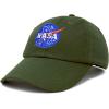 imageDALIX NASA Embroidered Mens Womens Cotton Dad Hat Baseball Cap AdjustableOlive