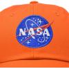 imageDALIX NASA Embroidered Mens Womens Cotton Dad Hat Baseball Cap AdjustableOrange