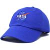 imageDALIX NASA Embroidered Mens Womens Cotton Dad Hat Baseball Cap AdjustableRoyal Blue
