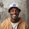 imageDALIX NASA Embroidered Mens Womens Cotton Dad Hat Baseball Cap AdjustableWhite