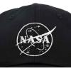 imageDALIX NASA Embroidered Mens Womens Cotton Dad Hat Baseball Cap AdjustableWhite Meatball  Black