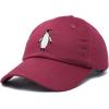 imageDALIX Penguin Hat Dad Baseball Cap Great AukMaroon