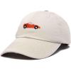 imageDALIX Race Car Hats Dad Hat Baseball Cap Embroidered Custom Cotton CapsBeige