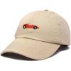 imageDALIX Race Car Hats Dad Hat Baseball Cap Embroidered Custom Cotton CapsKhaki