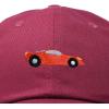 imageDALIX Race Car Hats Dad Hat Baseball Cap Embroidered Custom Cotton CapsMaroon