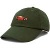imageDALIX Race Car Hats Dad Hat Baseball Cap Embroidered Custom Cotton CapsOlive
