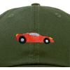 imageDALIX Race Car Hats Dad Hat Baseball Cap Embroidered Custom Cotton CapsOlive