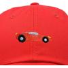 imageDALIX Race Car Hats Dad Hat Baseball Cap Embroidered Custom Cotton CapsRed