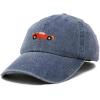 imageDALIX Race Car Hats Dad Hat Baseball Cap Embroidered Custom Cotton CapsWashed Navy