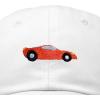 imageDALIX Race Car Hats Dad Hat Baseball Cap Embroidered Custom Cotton CapsWhite