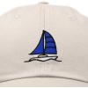 imageDALIX Sailboat Hat Embroidered Cotton Baseball Dad Cap MenBeige