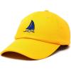 imageDALIX Sailboat Hat Embroidered Cotton Baseball Dad Cap MenGold