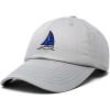 imageDALIX Sailboat Hat Embroidered Cotton Baseball Dad Cap MenGray