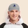 imageDALIX Sailboat Hat Embroidered Cotton Baseball Dad Cap MenGray