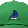 imageDALIX Sailboat Hat Embroidered Cotton Baseball Dad Cap MenKelly Green