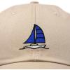 imageDALIX Sailboat Hat Embroidered Cotton Baseball Dad Cap MenKhaki