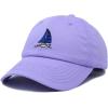 imageDALIX Sailboat Hat Embroidered Cotton Baseball Dad Cap MenLavender