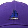 imageDALIX Sailboat Hat Embroidered Cotton Baseball Dad Cap MenPurple