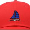 imageDALIX Sailboat Hat Embroidered Cotton Baseball Dad Cap MenRed