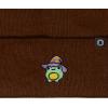 imageDALIX Sorcerer Frog Embroidered Beanie Hat Knit Cap Cold Weather WomensBrown