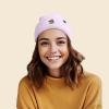 imageDALIX Sorcerer Frog Embroidered Beanie Hat Knit Cap Cold Weather WomensLavender