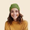 imageDALIX Sorcerer Frog Embroidered Beanie Hat Knit Cap Cold Weather WomensOlive