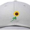 imageDALIX Sunflower Hat Womens Floral Baseball Cap WashedGray