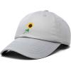 imageDALIX Sunflower Hat Womens Floral Baseball Cap WashedGray