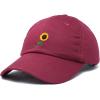 imageDALIX Sunflower Hat Womens Floral Baseball Cap WashedMaroon