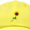 imageDALIX Sunflower Hat Womens Floral Baseball Cap WashedMinion Yellow