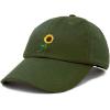 imageDALIX Sunflower Hat Womens Floral Baseball Cap WashedOlive