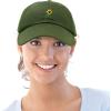 imageDALIX Sunflower Hat Womens Floral Baseball Cap WashedOlive