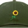 imageDALIX Sunflower Hat Womens Floral Baseball Cap WashedOlive