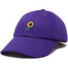 imageDALIX Sunflower Hat Womens Floral Baseball Cap WashedPurple